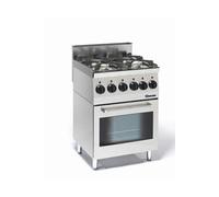 Fourneau sur four à gaz 4 feux vifs 19,0 kW four électrique multifonction 2,2 kW