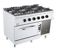 Fourneau sur Four De 4 ou 6 Feux Vifs Série 700 Combisteel 1 G
