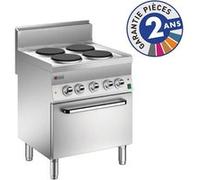 Fourneau sur Four Electrique avec 4 Plaques Electriques Chaleur Ventilée Gamme 650 Baron 1 G