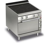 Fourneau sur four électrique Plaque vitrocéramique 4 zones P 700 16 kW Baron 1 G