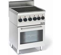 Fourneau vitrocéramique 4 zones radiantes 10,2 kW avec four électrique 2,2 kW