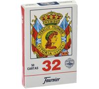 Fournier 32, 50 cartes espagnoles, couleur BLEU/ROUGE () - F20993