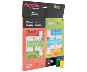 Fournier 521111 Parchis et Oca Plateau de Jeu Multicolore 33 x 33 cm