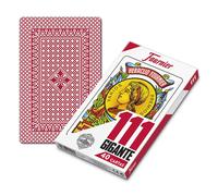 Fournier – Jeu de cartes N°111 – 40 cartes géantes 122x190 mm – Version espagnole – Rouge Enfants