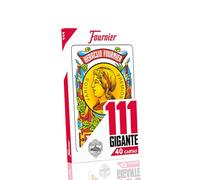 Fournier N°111 Grand Deck de 40 Cartes géantes, Couleur Rouge (F21597)