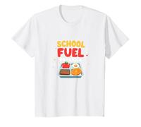 Fournisseur de Carburant Scolaire : appréciation du Personnel de la cafétéria T-Shirt, Enfant, Blanc, 4 Ans