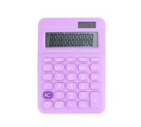 Fourniture Scolaire Calculatrice De Bureau avec Écran À 12 Chiffres Multifonction Adaptée La Maison Et Au Outils Auxiliaires(Purple)