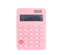 Fourniture Scolaire Calculatrice De Bureau avec Écran À 12 Chiffres Multifonction Adaptée La Maison Et Au Outils Auxiliaires(Rosa)