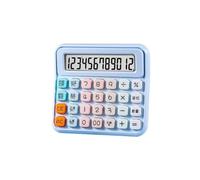 Fourniture Scolaire Calculatrice Multifonction avec Écran LCD À 12 Chiffres for Les Calculs Au Bureau Et L'école Outils Auxiliaires(Blue)