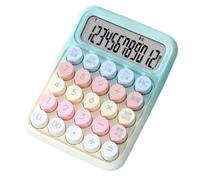 Fourniture Scolaire Clavier Mécanique Multifonction avec Écran À 12 Chiffres for Calcul Adapté Une Utilisation Au Bureau Outils Auxiliaires(Blue)