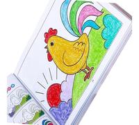 Fournitures Artistiques Éducatives Pour Tout-petits Livre De Coloriage Dessins Paysages Animaux Ne Se Décolore Pas Améliore La Coordination Œil-main Bloc Dessin Éducatif Pour Les
