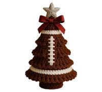 Fournitures d ' artisanat d ' arbre de Noël crochet pour débutants avec instructions, fil à crochet pour décorations de vacances faites à la main, ensemble d ' arbre de Noël pour débutants pour les