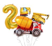 Fournitures d'anniversaire de construction - 2 ans, kit de guirlande de ballons pour décorations de fête en quarantaine