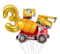 Fournitures d'anniversaire de construction - 3 ans, kit de guirlande de ballons pour décorations de fête en quarantaine