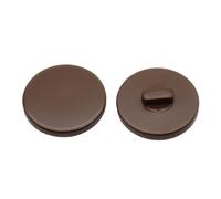Fournitures d'artisanat Boutons Coupe-Vent Plats Blancs à Pied Haut Boutons de Peinture en aérosol à Tige en résine Accessoires de Bouton Matériel de Couture décoratif(Brown-15mm)