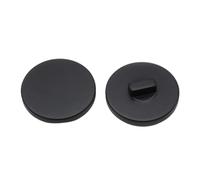 Fournitures d'artisanat Boutons coupe-vent plats blancs à pied haut Boutons de peinture en aérosol à tige en résine Accessoires de bouton Matériel de couture décoratif(Black-20mm)
