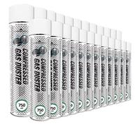 Fournitures de bureau 24x 750ml AABCOOLING Home&Office Bombe a Air Comprimé Gas Duster 750ml K3, Bombe d'Air Sec, Nettoyage de l'équipement de bureau, Sans Odeur Nettoyage PC