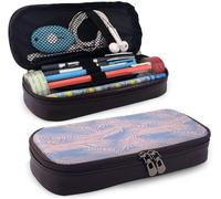 Fournitures De Bureau Écriture Trousses 80th Birthday Pencil Case Birthday Party Cake With Sweet Tasty Cherries Sprinkles And Candles Image Zipper Pen Case W3.5xl7.9 Multicolor