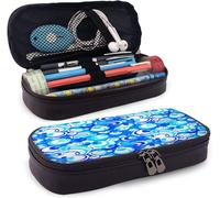 Fournitures De Bureau Écriture Trousses Beer Lamp Pretzel Pattern Black Pencil Case Holder Large Capacity Pencil Pouch Stationery Organizer With Zipper For School Office,Multifunction Cosmetic Makeup