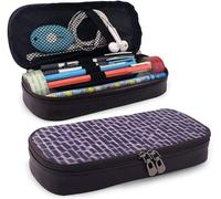 Fournitures De Bureau Écriture Trousses Blue And Gold Scales Pencil Case Holder Large Capacity Pencil Pouch Stationery Organizer With Zipper For School Office,Multifunction Cosmetic Makeup Bag
