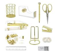 Fournitures de Bureau et Accessoires De Bureau pour Les Femmes, Extracteur D'Agrafes Et D'Agrafes, Fournitures de Papeterie, Support de TéLéPhone, Support de Ruban, Porte-Stylo, Stylo à Bille, Ciseaux