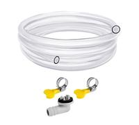 Fournitures de climatiseur portable - Kit de conditionnement universel - Résistant aux fuites - Sans plis - Installation simple - Large application - Tuyau CA blanc