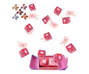 Fournitures de confession de boîte de de Saint-Valentin | Boîte à rebondissements rouge pour anniversaire, demande en mariage, confession, partenaire, conjoint, petit ami, épouse
