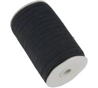 Fournitures de couture Bande élastique de couture noire et blanche en élasthanne, 10 mètres, 3 mm à 50 , for vêtements, pantalons, ceintures, accessoires bricolage - , 15 Blanc(Black,10 YARDS-5MM)