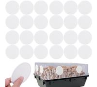 Fournitures de culture de champignons - Lot de 24 filtres pour la culture des champignons - Gaze de coton pour la conservation de l'humidité et la régulation de la température lors de la culture des