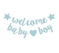 Fournitures De Décoration De Fête Préchristophe,Document Bleu,Oh Baby Welcome Baby Boy Gender Reveal Party