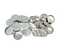 Fournitures de fabrication de boutons, 50 pièces, Kit fabrication badges, ouvre-bouteille 2 en 1 et aimant réfrigérateur, pièces en fer blanc, argent, 58mm/2.28 pouces