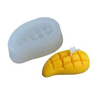 Fournitures de fabrication de savon, outils de décoration de gâteaux, moule en Silicone exquis en forme de mangue, moules à bougies domestiques en résine, moules à pâte de gomme pour la décoration de