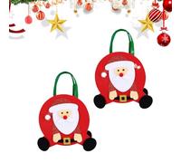 Fournitures de fête de Noël Sacs de cadeaux, Sacs de friandises de Noël,2X Fournitures de fête Sac de rangement pour cadeaux de Père Noël - Sacs à friandises pour décoration de fête née