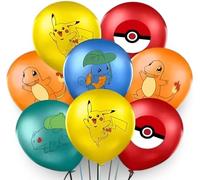 Fournitures de fête Pokémon | Plus de 15 ans | 10 ballons | Mélange de 3