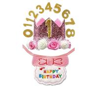 Fournitures de fête pour chien Couvercle de collier ajustable avec chiffre | Décorations d'anniversaire animaux de compagnie Pour photos de chat, petits animaux en intérieur à la maison