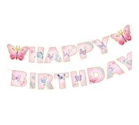 Fournitures de fête sur le thème des papillons pour anniversaires Comprend des articles de table, des cartes d'invitation et des décorations en option
