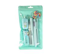 Fournitures de papeterie inspirées des sucettes pour les étudiants, y compris gomme, stylo multicolore, corection blanche et stylo gel, papeterie Lollipop