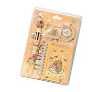 Fournitures de papeterie pour de dessin animé avec cahier, stylo à bille multicolore, correction blanche pour les étudiants d ' âge préscolaire, outils d ' apprentissage pour
