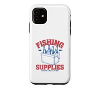Fournitures de pêche Vintage Drink Like a Fish Cooler Retro Coque pour iPhone 11