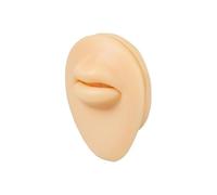 Fournitures de tatouage, 1 pièce, modèle d'œil en silicone, simulation de perforation, nez humain, bouche, partie du corps, affichage, bijoux de piercing(Nipple Dark)