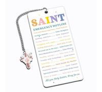 Fournitures d'étude de la Bible Marque-page pour baptême, première communion, confirmation, cadeaux pour garçons, Get Well Soon, cadeaux religieux pour chrétiens, catholiques, femmes, hommes, cadeau