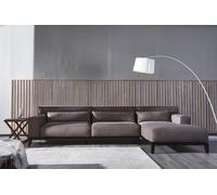 Fournitures Italie Canapé en cuir Canapé d'angle Siège Paysage L Forme Luxe Vivre Coussins