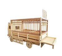 Fournitures pour Animaux Creative Bird Cage Fournitures for animaux de compagnie Indoor Petite oiseau Cage Bird Porte-oiseaux avec 2 petites tasses d'alimentation perroquet Transporteur d'oiseaux