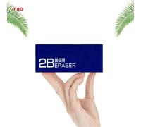 Fournitures Scolaires De Papeterie Blanche Pure 2b, 1 Pièce, Crayons Normaux, Fournitures Correctrices, Gommes, Nouveau