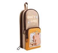 Fournitures scolaires esthétiques - Trousse à crayons avec motif Capybara, trousse à crayons avec imprimé sur le thème des animaux, trousse à stylos pour salle de classe, pochette à fermeture éclair
