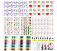 Fournitures Scolaires Mignonnes | Fournitures Scolaires Écriture | Ensembles De Papeterie,Pour Cadeau De Fête De Saint-Valentin Pour La Classe Et L'École Garçons Et Filles