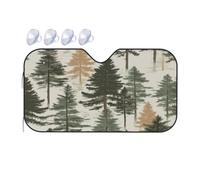 Fourré Arbre Voiture Couverture Pare Brise Isolation Thermique Pare-Soleil Anti UV Voiture Housses De Soleils pour SUV Berlines Voitures 70x130cm