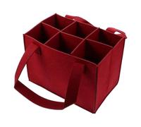 Fourre-tout De Bouteille De Vin En Feutre | Sac De Transport Pour 6 Bouteilles | Sac À Vin Portable Avec Poignées | Organisateur De Bouteilles D'alcool En Feutre Durable, SacCadeau Pour Voyage, Maria