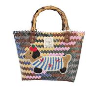 Fourre-tout De Plage - PP, 400 G, Panier De Courses, Grand Sac De Plage, Style Paille Imperméable | Fourretout D'été Rétro, Sacs Fourre-tout Pour Femmes Et Filles, Sac De Transport Pour Voyag