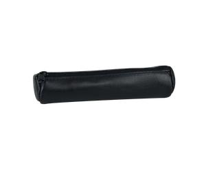 Fourre-Tout Petit Rond Oxford Cuir Ebene Noir